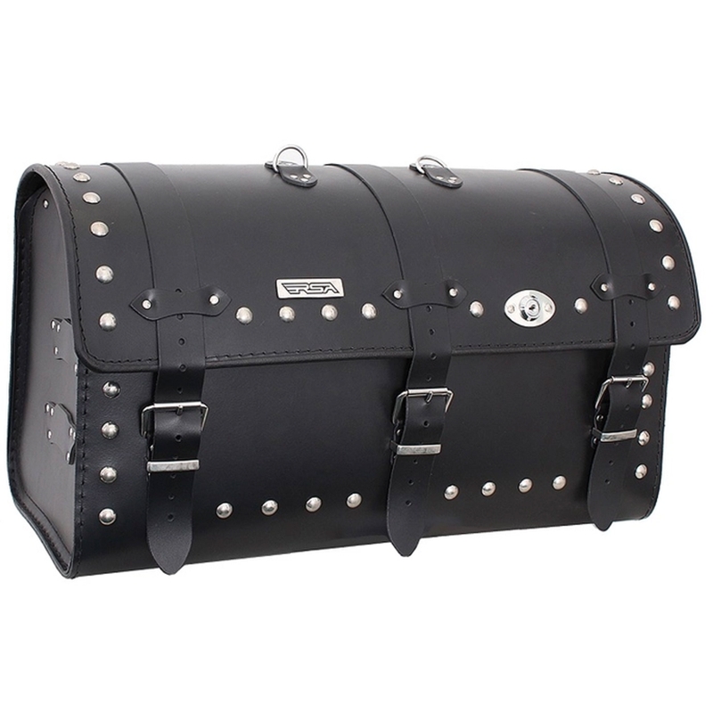 Chopper RSA-18B leren motorkoffer met slot