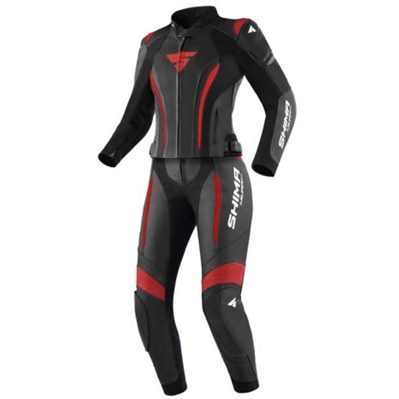 Shima Miura 2.0 Motoroverall voor dames Zwart en rood