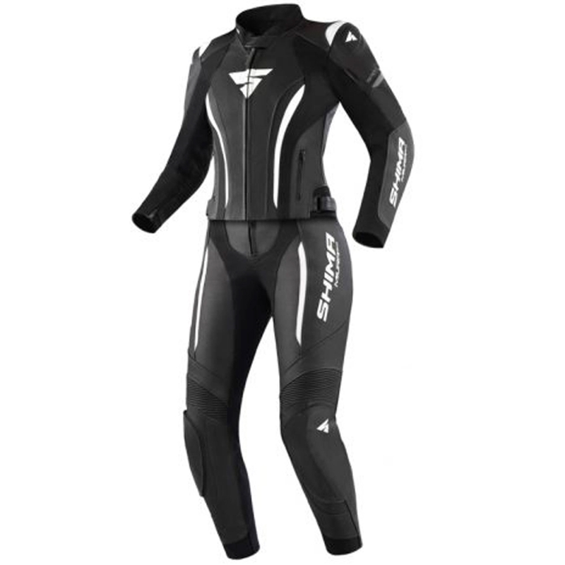 Shima Miura 2.0 zwart-witte motoroverall voor dames