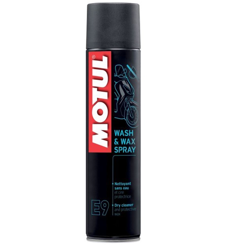 Kunststofbehandelingsspray Motul E9 Wash Wax 400 ml