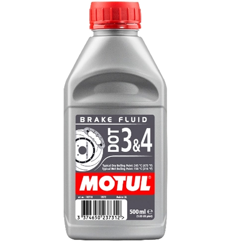 Remvloeistof Motul Dot 3 en 4 0,5 l