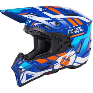 Motocrosshelm O´Neal EX-SRS Dust blue-orange