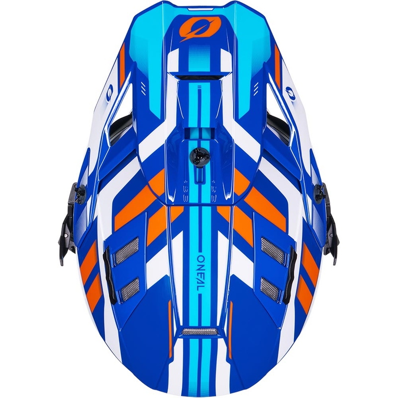 Motocrosshelm O´Neal EX-SRS Dust blue-orange