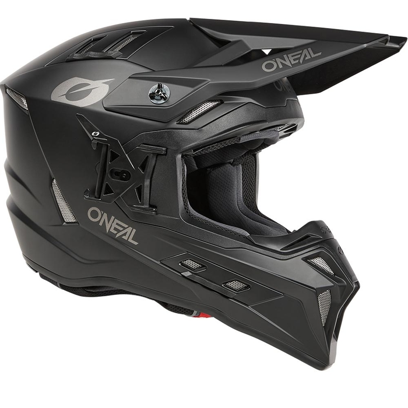 Motocrosshelm O'Neal EX-SRS effen zwart
