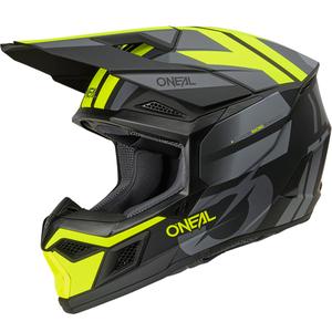 Motocrosshelm O´Neal 3SRS Ride matzwart-grijs-fluorgeel