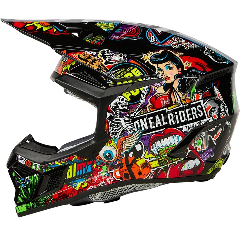 O'Neal 3SRS Crank motorcrosshelm, meerkleurig