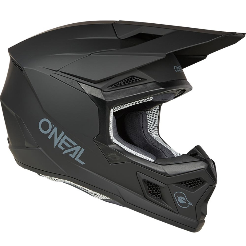 Motocrosshelm O´Neal 3SRS Solid matzwart