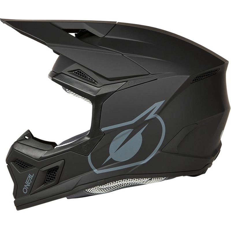 Motocrosshelm O´Neal 3SRS Solid matzwart