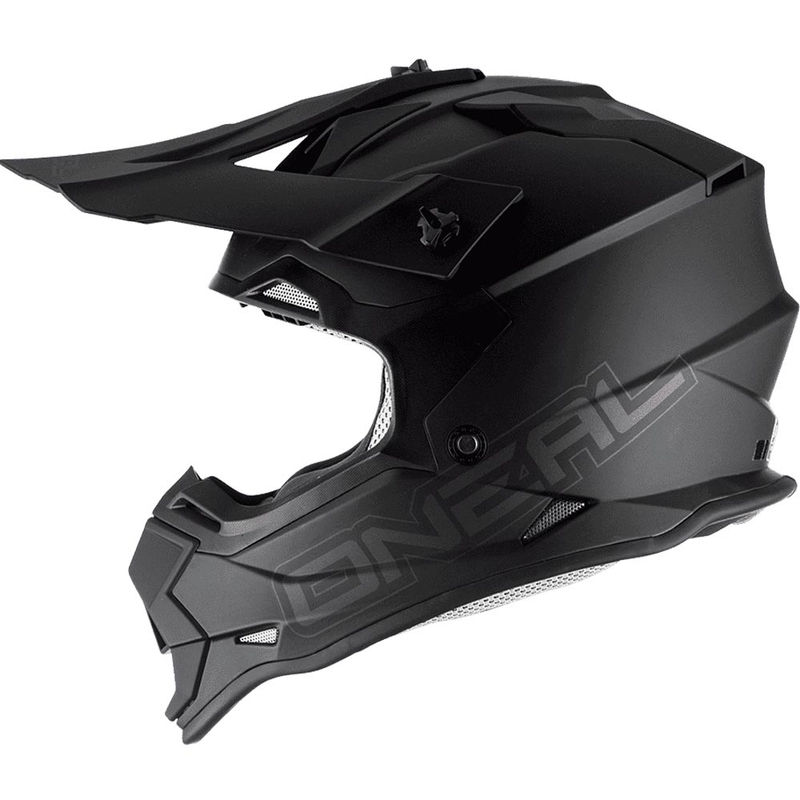 Motocrosshelm O´Neal 2SRS plat matzwart