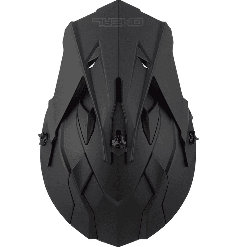 Motocrosshelm O´Neal 2SRS plat matzwart