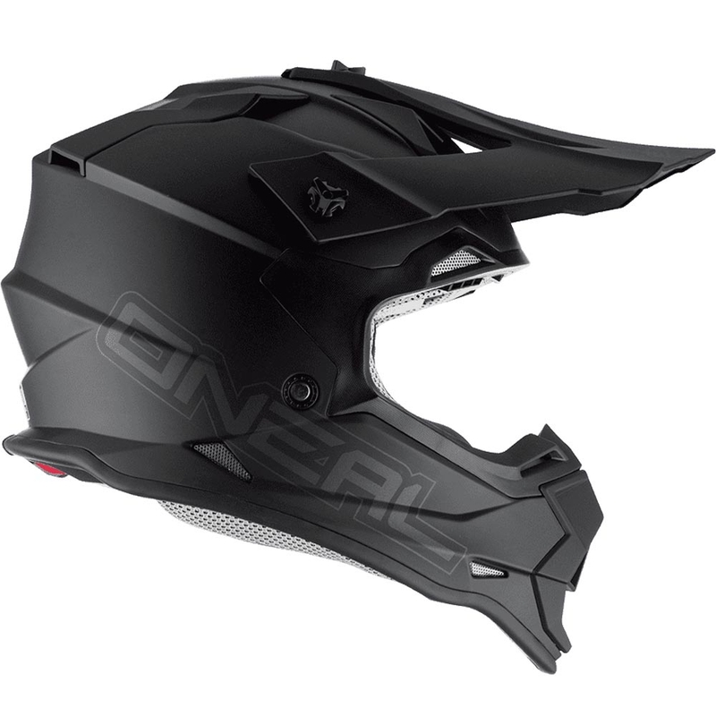 Motocrosshelm O´Neal 2SRS plat matzwart