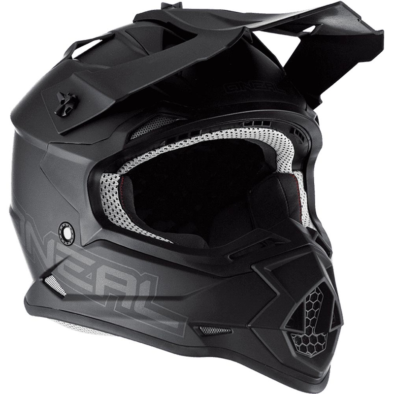 Motocrosshelm O´Neal 2SRS plat matzwart