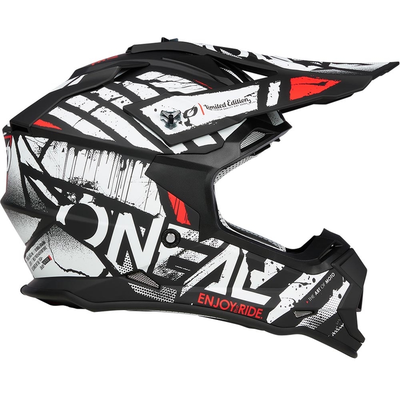 O´Neal 2SRS Glitch motorcrosshelm zwart-wit