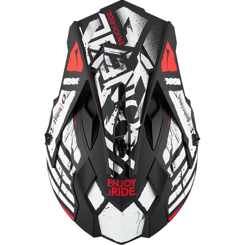 O´Neal 2SRS Glitch motorcrosshelm zwart-wit