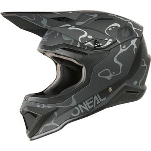 Motocrosshelm O´Neal 1SRS Splash matzwart-grijs
