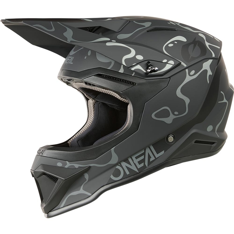 Motocrosshelm O´Neal 1SRS Splash matzwart-grijs