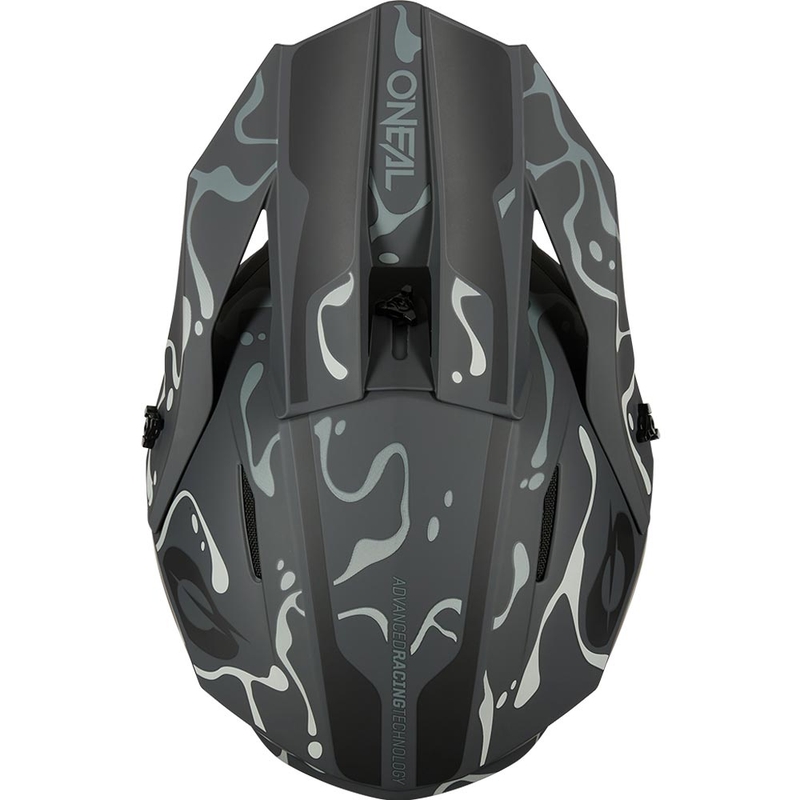 Motocrosshelm O´Neal 1SRS Splash matzwart-grijs