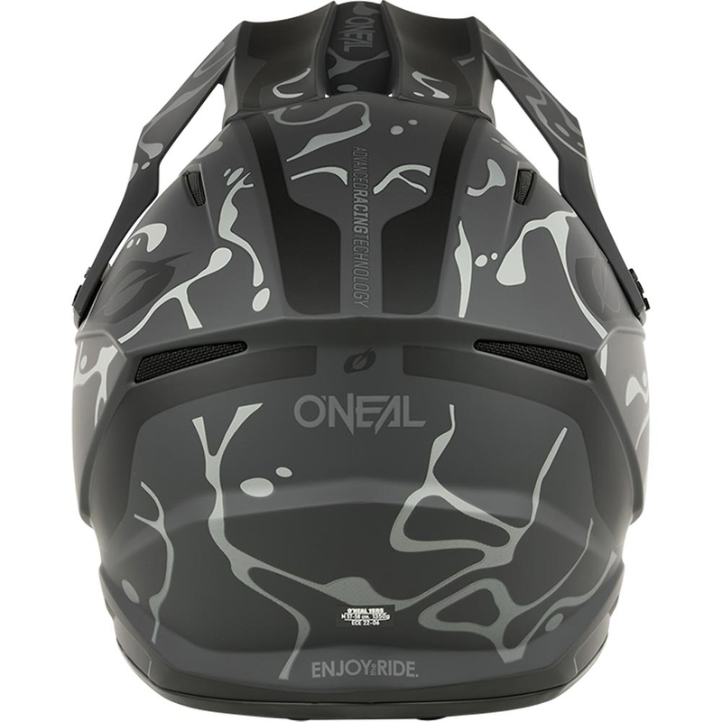 Motocrosshelm O´Neal 1SRS Splash matzwart-grijs