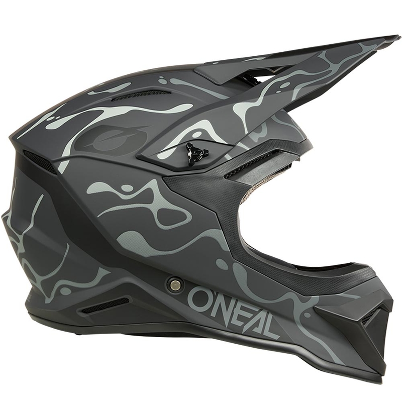 Motocrosshelm O´Neal 1SRS Splash matzwart-grijs