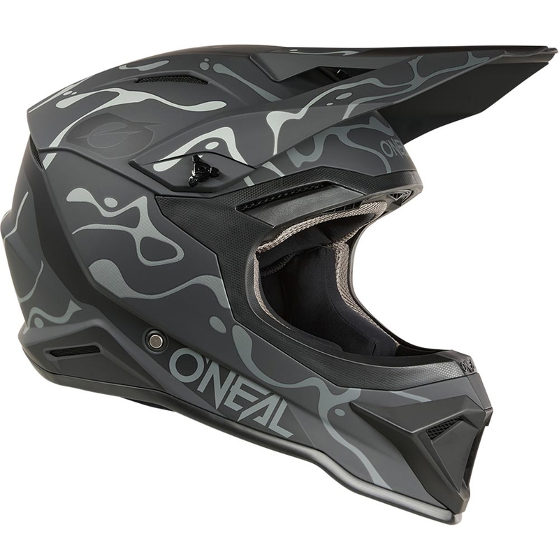 Motocrosshelm O´Neal 1SRS Splash matzwart-grijs