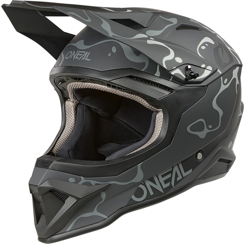 Motocrosshelm O´Neal 1SRS Splash matzwart-grijs