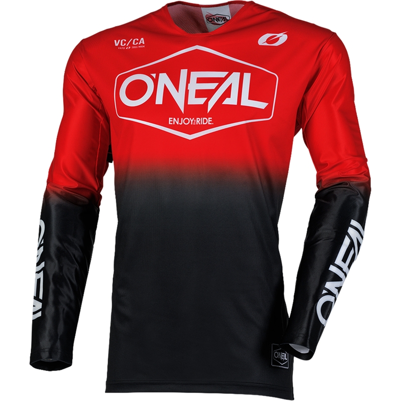 O´Neal Mayhem Hexx motorcrossshirt zwart-rood