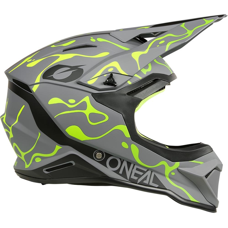 Motocrosshelm O'Neal 1SRS Splash matgrijs-fluorgeel