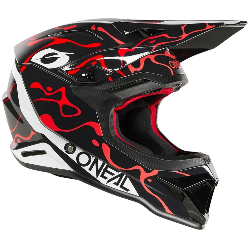 Motocrosshelm O´Neal 1SRS Splash zwart-rood