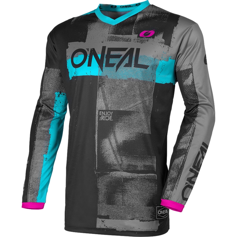 O'Neal Element Roller damesmotocrossshirt zwart-blauw