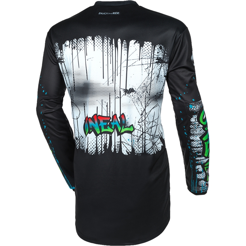 O'Neal Element Rancid motorcrossshirt zwart-wit