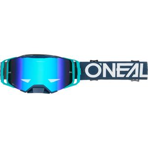 Motocrossbril O´Neal B-33 Hexa blauw (iridiumblauw plexiglas)