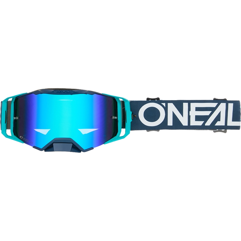 Motocrossbril O´Neal B-33 Hexa blauw (iridiumblauw plexiglas)