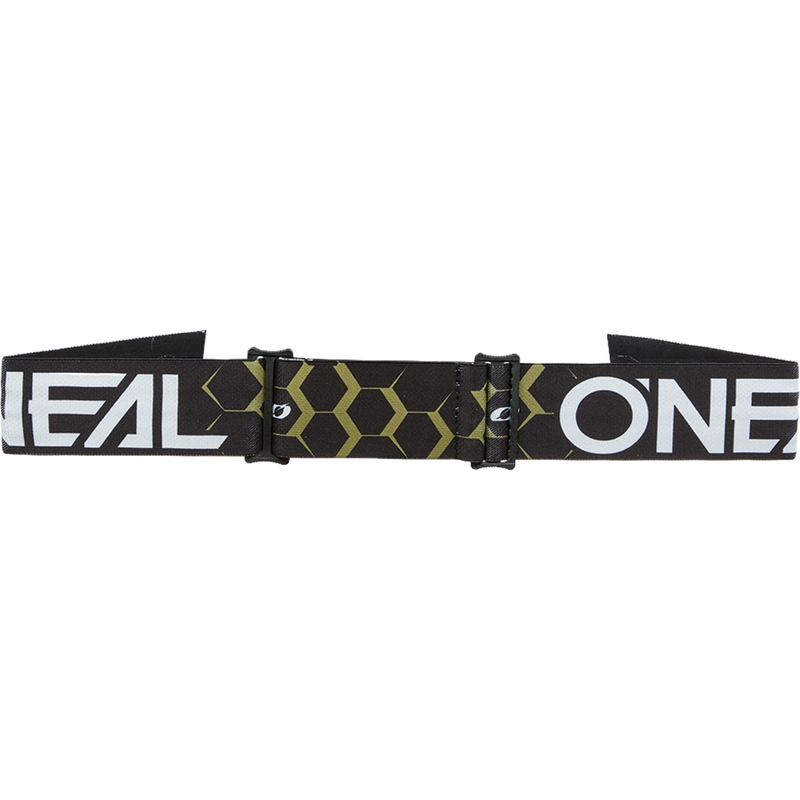 Motocrossbril O´Neal B-33 Hexa zwart-goud (zilverkleurig spiegelend plexiglas)