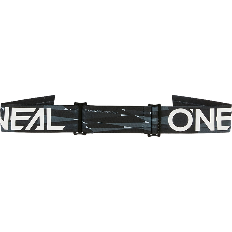 Motocrossbril O´Neal B-33 Ictus zwart-wit met Roll Off-systeem (transparant plexiglas)