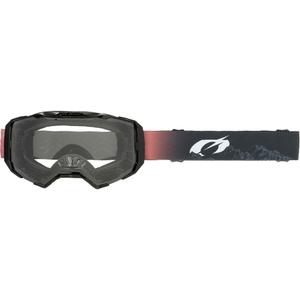 Motocrossbril O´Neal B-22 Covert zwart-rood (transparant plexiglas)