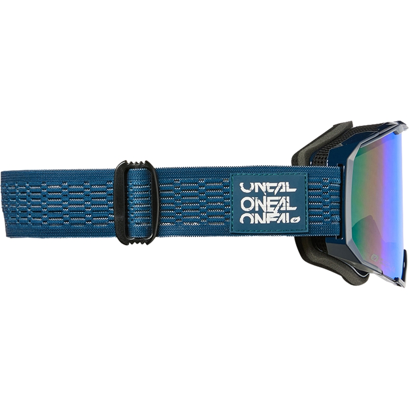 Motocrossbril O´Neal B-22 Static blauw (iridiumblauw plexiglas)