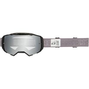 Motocrossbril O´Neal B-22 Static grijs (zilverkleurig spiegelend plexiglas)