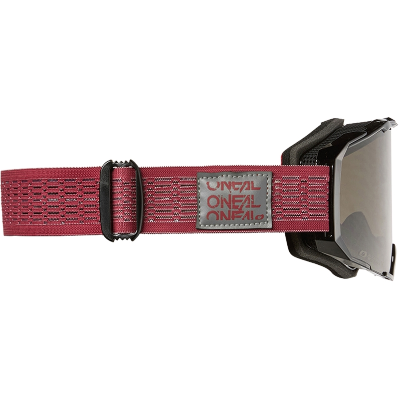 Motocrossbril O'Neal B-22 Static rood (grijs plexiglas)