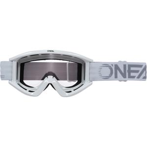 Motocrossbril O´Neal B-Zero wit (transparant plexiglas)