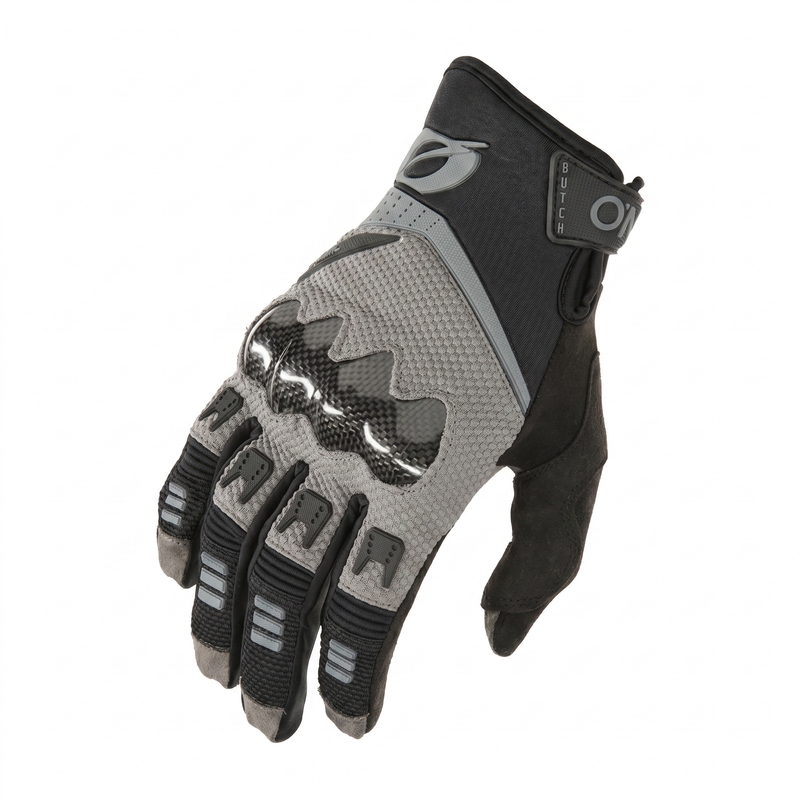 Motocrosshandschoenen O'Neal Butch Carbon CE grijs-zwart