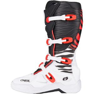 Motocrosslaarzen O'Neal 3SRS Zebra zwart-wit-rood