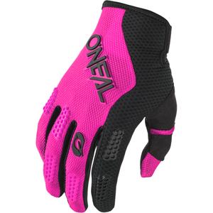 Motocrosshandschoenen voor dames van O´Neal Element Racewear, zwart-roze.
