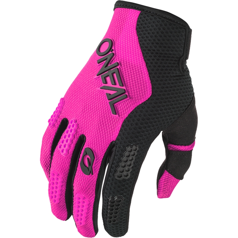 Motocrosshandschoenen voor dames van O´Neal Element Racewear, zwart-roze.