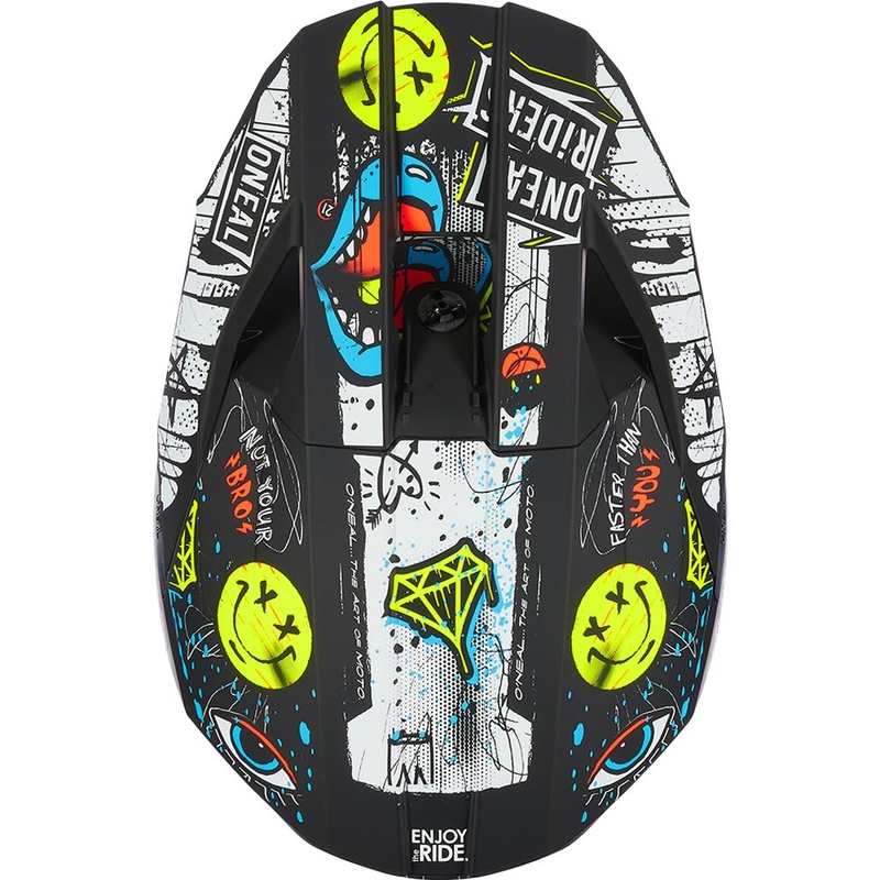O'Neal 3SRS Rancid zwart-wit kindermotocrosshelm