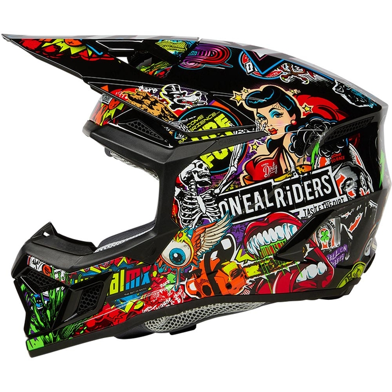 O'Neal 3SRS Crank kindermotocrosshelm, mat, meerkleurig