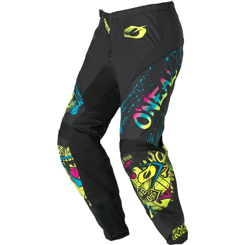 O'Neal Element Rancid kindermotocrossbroek zwart-fluor geel