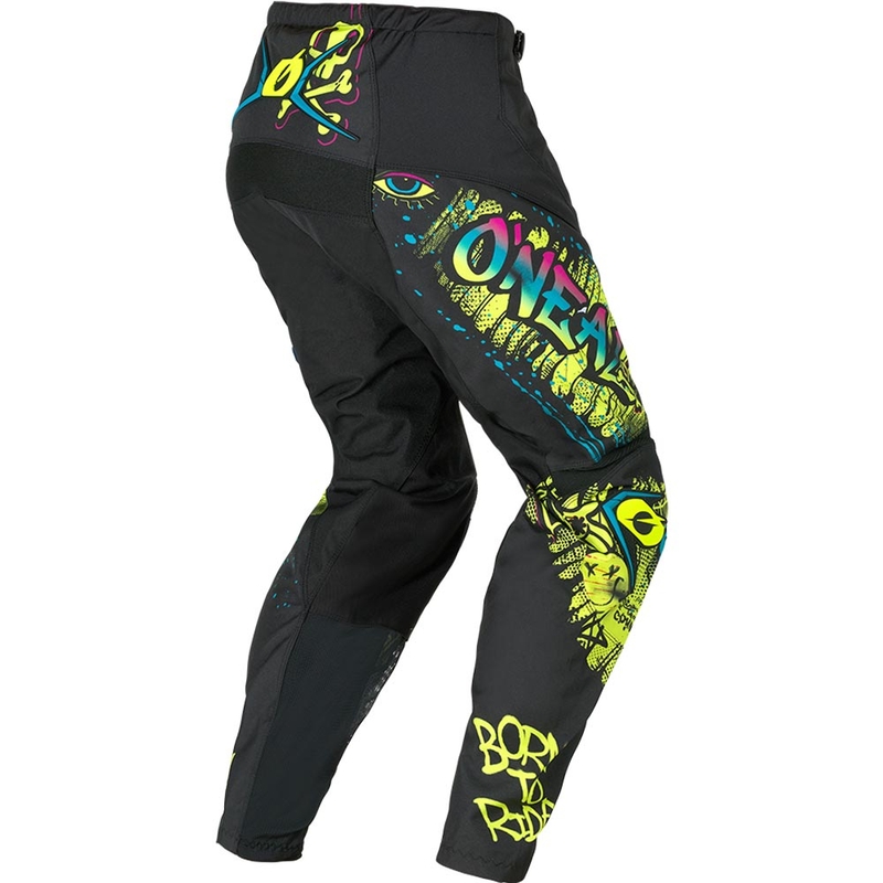 O'Neal Element Rancid kindermotocrossbroek zwart-fluor geel