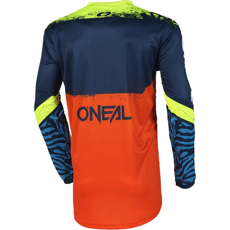O'Neal Element Shocker kindermotocrossshirt blauw-oranje