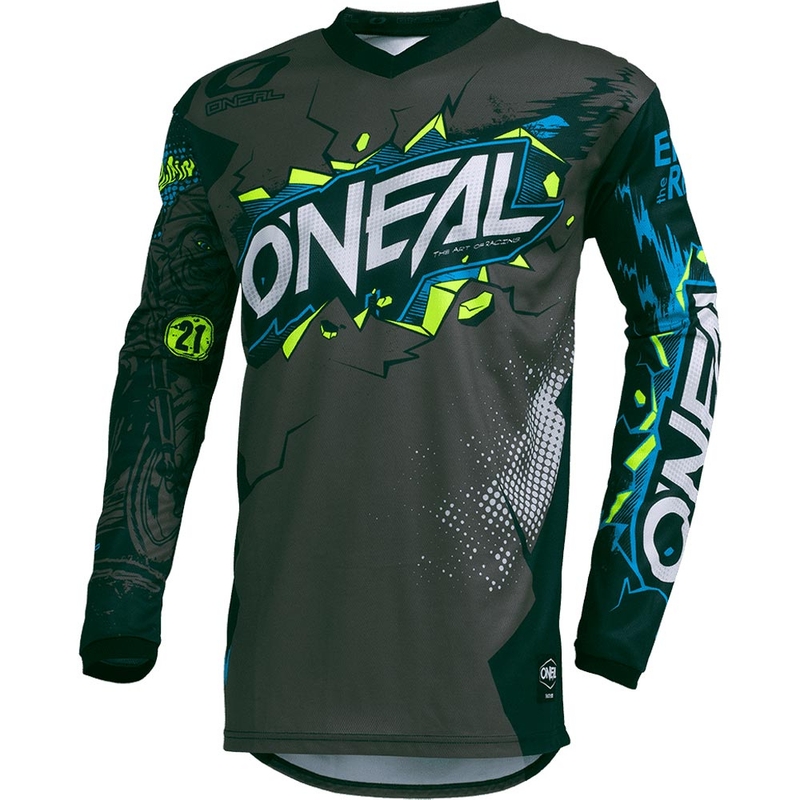 O'Neal Element Villain kindermotocrossshirt grijs