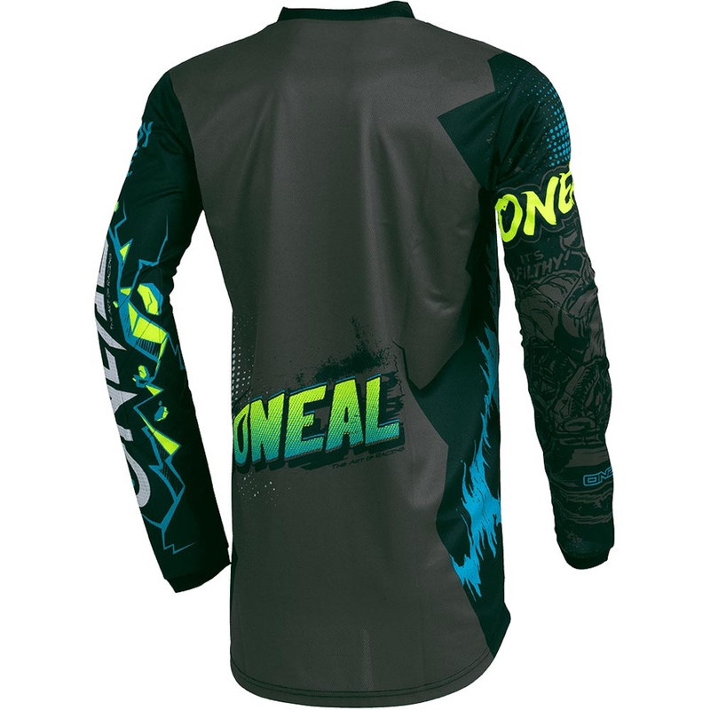 O'Neal Element Villain kindermotocrossshirt grijs